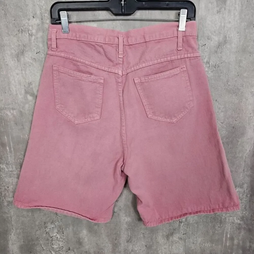 Vintage 90s Contempo Casuals Womens M Pink‎ Denim Jorts Jean Long Shorts